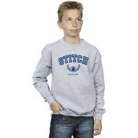 Disney Boy's Lilo & Stitch Collegial Sweatshirt in Grey | Size: 3-4 Years