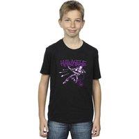 Marvel Boy's Hawkeye Shoots T-Shirt in Black | Size: 3-4 Years