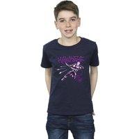 Marvel Boy's Hawkeye Shoots T-Shirt in Navy | Size: 3-4 Years
