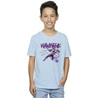 Marvel Boy's Hawkeye Shoots T-Shirt in Baby Blue | Size: 3-4 Years