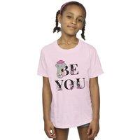 Disney Girl's Dumbo Be You Cotton T-Shirt in Baby Pink | Size: 3-4 Years