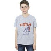 Disney Boy's Lilo & Stitch Ice Creams T-Shirt in Grey | Size: 3-4 Years