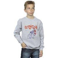 Disney Boy's Lilo & Stitch Ice Creams Sweatshirt in Grey | Size: 3-4 Years