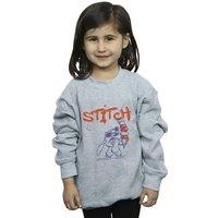 Disney Girl's Lilo & Stitch Ice Creams Sweatshirt in Grey | Size: 3-4 Years
