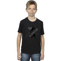 Star Wars Boy's Obi-Wan Kenobi Jedi Knight T-Shirt in Black | Size: 3-4 Years