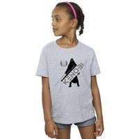 Star Wars Girl's Obi-Wan Kenobi Jedi Knight Cotton T-Shirt in Grey | Size: 3-4 Years