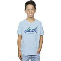 Star Wars Boy's Obi-Wan Kenobi Jedi Painted Font T-Shirt in Baby Blue | Size: 3-4 Years
