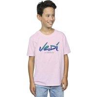 Star Wars Boy's Obi-Wan Kenobi Jedi Painted Font T-Shirt in Baby Pink | Size: 3-4 Years