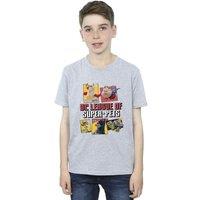 DC Comics Boy's DC League Of Super-Pets Profile T-Shirt in Grey | Size: 3-4 Years