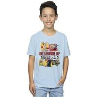 DC Comics Boy's DC League Of Super-Pets Profile T-Shirt in Baby Blue | Size: 3-4 Years