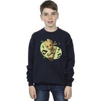 Marvel Boy's Guardians Of The Galaxy Groot Musical Notes Sweatshirt in Navy | Size: 3-4 Years