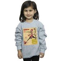 Disney Girl's Big Hero 6 Baymax Honey Lemon Newspaper Sweatshirt in Grey | Size: 3-4 Years