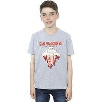 Disney Boy's Big Hero 6 Baymax San Fransokyo Heart T-Shirt in Grey | Size: 3-4 Years