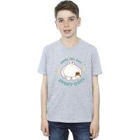 Disney Boy's Big Hero 6 Baymax Hugs Everyday T-Shirt in Grey | Size: 3-4 Years