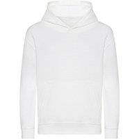 AWDis Plain Hoodie in White | Size: 12-13 Years
