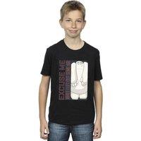 Disney Boy's Big Hero 6 Baymax Excuse Me Some Air T-Shirt in Black | Size: 3-4 Years