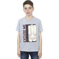 Disney Boy's Big Hero 6 Baymax Excuse Me Some Air T-Shirt in Grey | Size: 3-4 Years