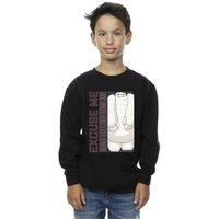 Disney Boy's Big Hero 6 Baymax Excuse Me Some Air Sweatshirt in Black | Size: 3-4 Years