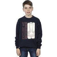 Disney Boy's Big Hero 6 Baymax Excuse Me Some Air Sweatshirt in Navy | Size: 3-4 Years