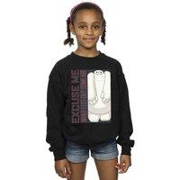 Disney Girl's Big Hero 6 Baymax Excuse Me Some Air Sweatshirt in Black | Size: 3-4 Years