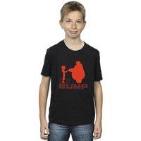 Disney Boy's Big Hero 6 Baymax Fist Bump Cutout T-Shirt in Black | Size: 3-4 Years