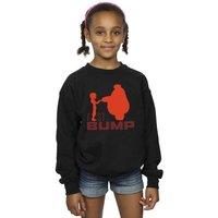 Disney Girl's Big Hero 6 Baymax Fist Bump Cutout Sweatshirt in Black | Size: 3-4 Years