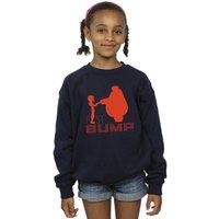 Disney Girl's Big Hero 6 Baymax Fist Bump Cutout Sweatshirt in Navy | Size: 3-4 Years