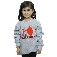 Disney Girl's Big Hero 6 Baymax Fist Bump Cutout Sweatshirt in Grey | Size: 3-4 Years