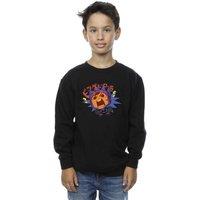 Disney Boy's Big Hero 6 Baymax Hiro Angry Manga Sweatshirt in Black | Size: 3-4 Years
