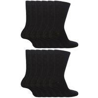 Sock Snob Boy's 12 Pair Plain School Soft Breathable Cotton Rich Socks in Black | Size: 3-6 Years