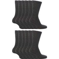 Sock Snob Boy's 12 Pair Plain School Soft Breathable Cotton Rich Socks in Grey | Size: 3-6 Years