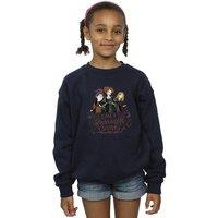 Disney Girl's Hocus Pocus Sanderson Sister Sweatshirt in Navy | Size: 7-8 Years