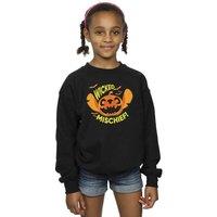 Disney Girl's Lilo & Stitch Wicked Mischief Sweatshirt in Black | Size: 3-4 Years