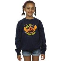 Disney Girl's Lilo & Stitch Wicked Mischief Sweatshirt in Navy | Size: 3-4 Years