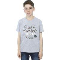 Harry Potter Boy's Wizard In Training T-Shirt in Grey | Size: 12-13 Years