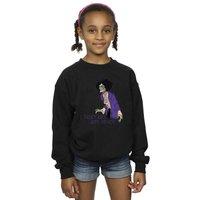 Disney Girl's Hocus Pocus Dont Get Out Much Sweatshirt in Black | Size: 3-4 Years