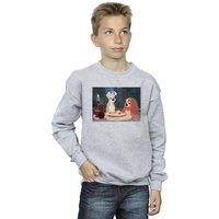 Disney Boy's Lady & The Tramp Spaghetti Photo Sweatshirt in Grey | Size: 3-4 Years