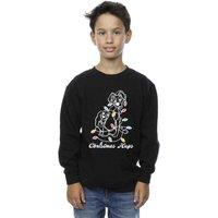 Disney Boy's Lady & The Trump Christmas Hugs Sweatshirt in Black | Size: 3-4 Years