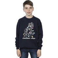 Disney Boy's Lady & The Trump Christmas Hugs Sweatshirt in Navy | Size: 3-4 Years