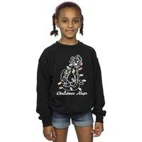 Disney Girl's Lady & The Trump Christmas Hugs Sweatshirt in Black | Size: 3-4 Years
