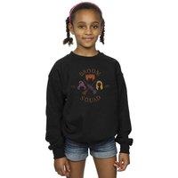 Disney Girl's Hocus Pocus Broom Squad 93 Sweatshirt in Black | Size: 3-4 Years