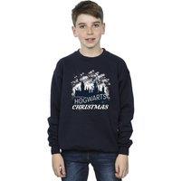 Harry Potter Boy's Hogwarts Christmas Sweatshirt in Navy | Size: 9 Years