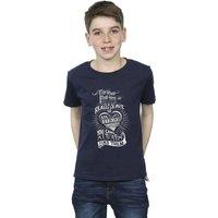 Harry Potter Boy's The Ones That Love Us T-Shirt in Navy | Size: 5-6 Years