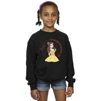 Disney Girl's Beauty & The Beast Id Rather Be Reading Sweatshirt in Black | Size: 3-4 Years