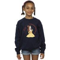 Disney Girl's Beauty & The Beast Id Rather Be Reading Sweatshirt in Navy | Size: 3-4 Years