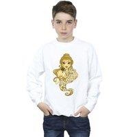Disney Boy's Beauty & The Beast Never Judge Sweatshirt in White | Size: 12-13 Years