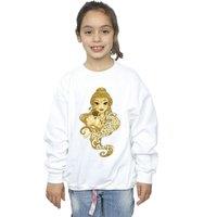 Disney Girl's Beauty & The Beast Never Judge Sweatshirt in White | Size: 5-6 Years