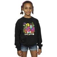 Disney Girl's Encanto Many Houses Sweatshirt in Black | Size: 3-4 Years