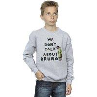 Disney Boy's Encanto We Dont Talk About Bruno Boy Sweatshirt in Grey | Size: 3-4 Years