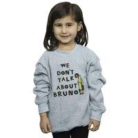Disney Girl's Encanto We Dont Talk About Bruno Boy Sweatshirt in Grey | Size: 3-4 Years